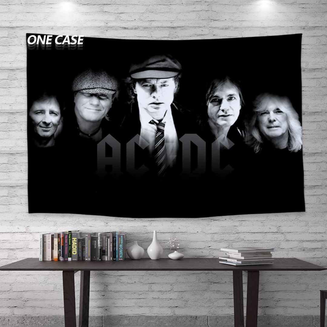 ACDC Rock Band Tapestry Deco Wall Hanging for Room -ONECASE.STUDIO
